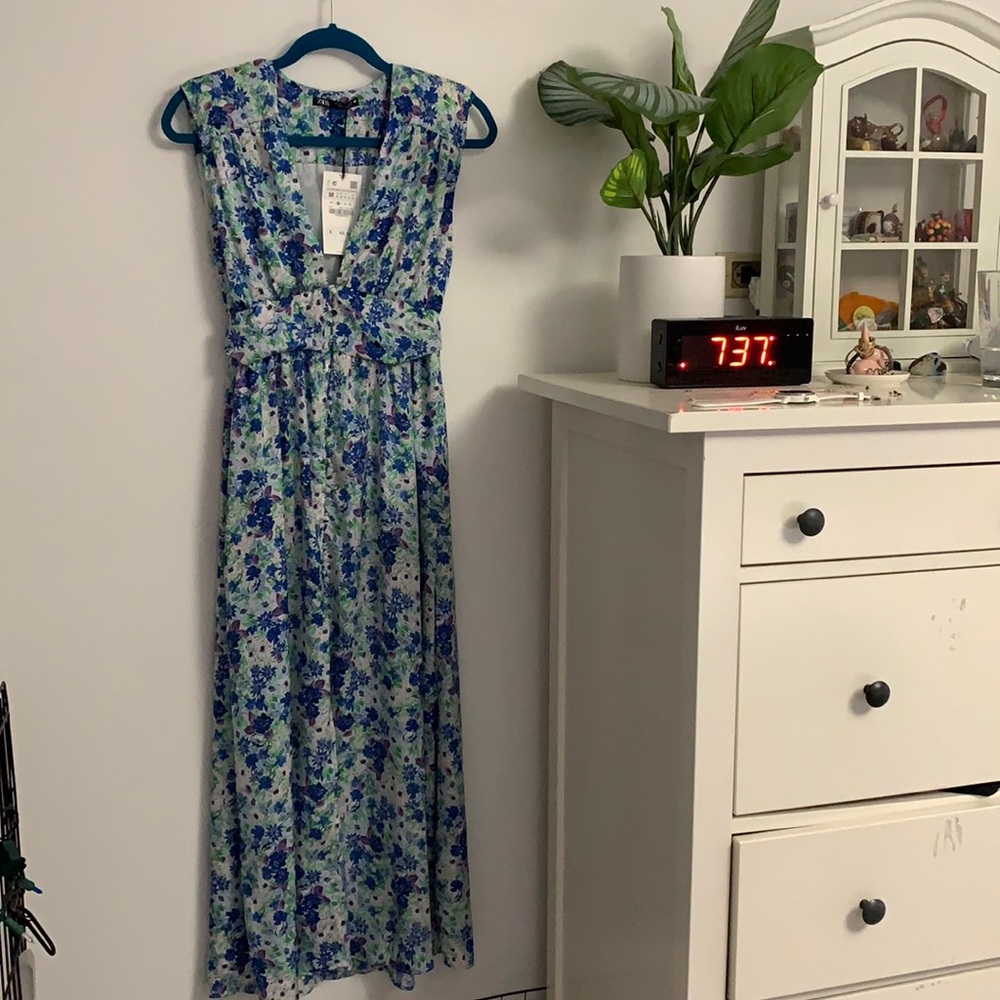 NWT Zara flora dress